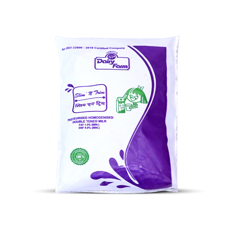 Pasteurised Homogenised Double Toned Milk