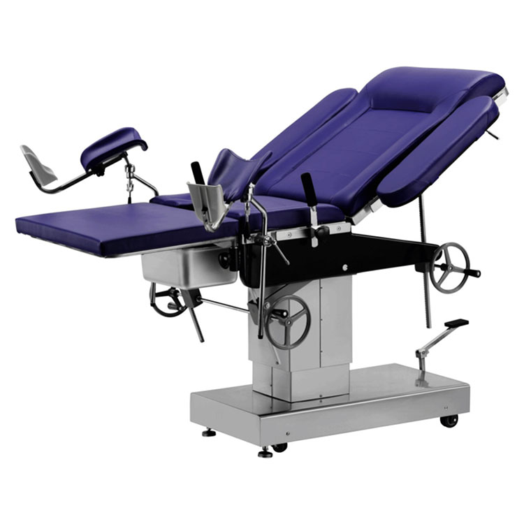 Manual hydraulic operation table