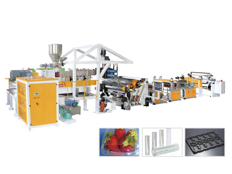 Single-layer and multi-layer APET/PETG/CPET/PLA plastic sheet extrusion equipment