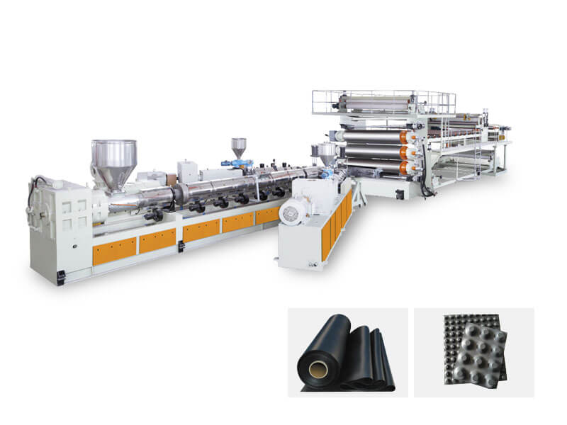 PE/TPO/EVA/PVC Waterproof Geomembrane Sheet Production Line