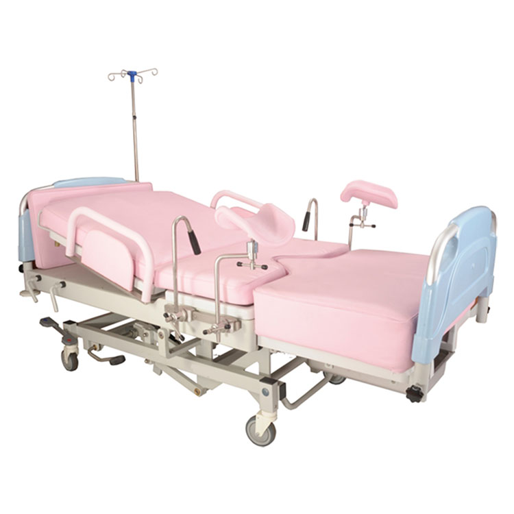 Manual obstetrics and delivery bed